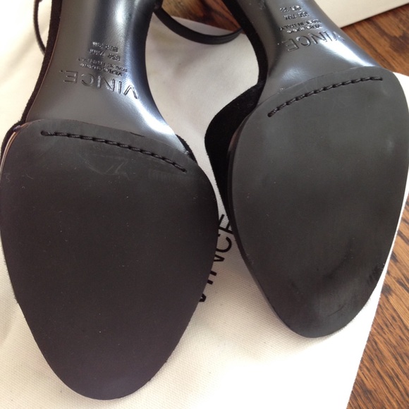 NIB Vince Adley black suede sandal heels - Picture 3 of 4