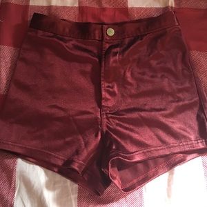 High waisted nylon/spandex blend Forever 21 shorts