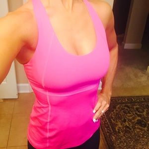 Pink lululemon tank