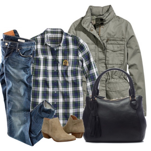 Ralph Lauren Cotton Plaid Button Down 6 Petitie