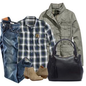 Ralph Lauren Cotton Plaid Button Down 6 Petitie