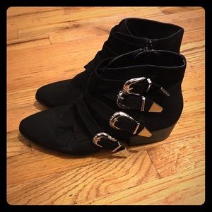 Multi buckle bootie