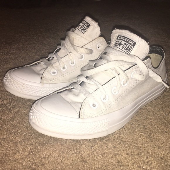 customized white converse