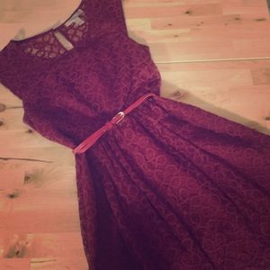 Lace Dress, Free Belt
