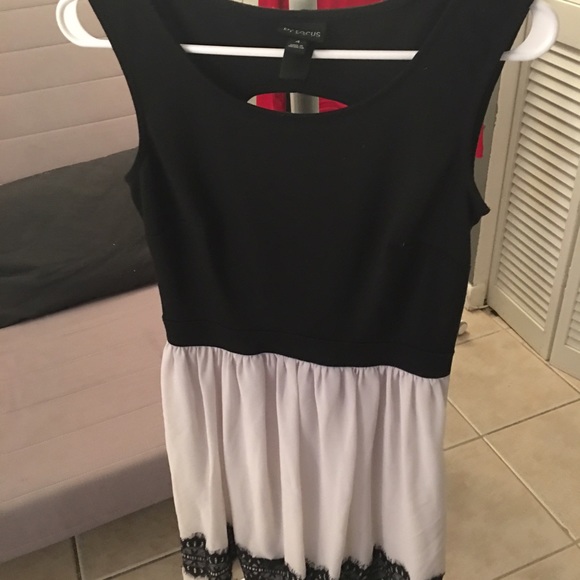 Black and white dress