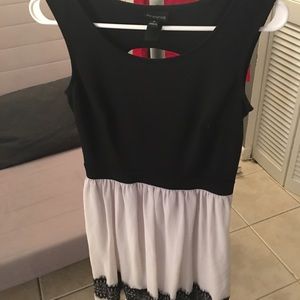 Black and white dress