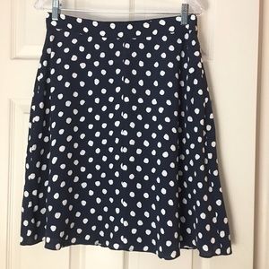 Navy and White Kate Spade Spot Skirt Sz. 8