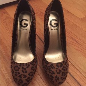 Guess Leopard Print Heels. Size 6.5