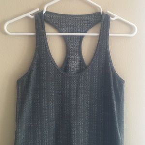 Lululemon Cool Racerback in grey pattern.