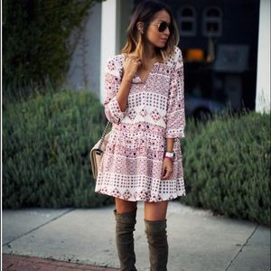 Sam & Lavi Drop Waist Floral Dress - Prarie