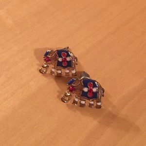Elephant stud earrings