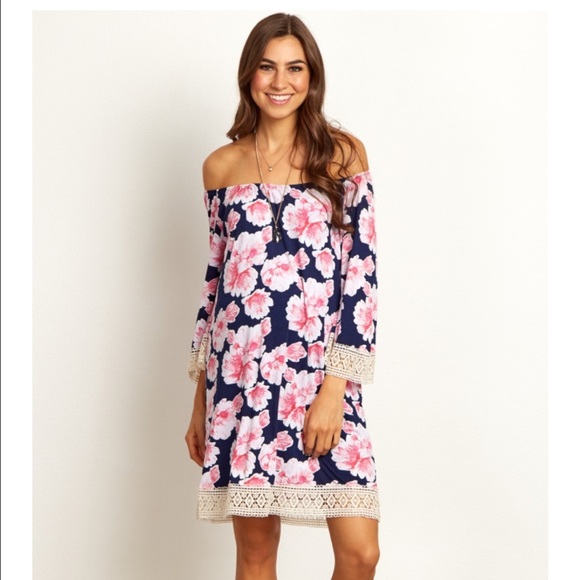 SOLD⚡️Pinkblush maternity off shoulder dress