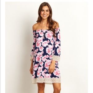 SOLD⚡️Pinkblush maternity off shoulder dress