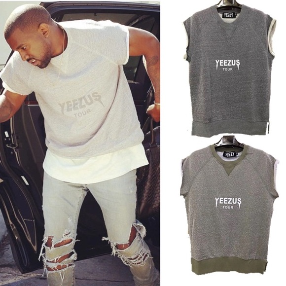 Yeezy sleeveless sweatshirt🙌🏾
