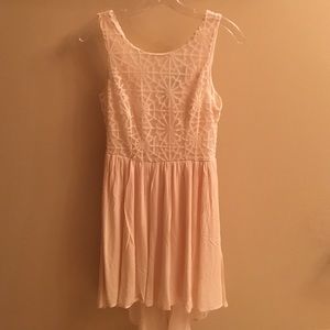 Francesca's NWT cream dress