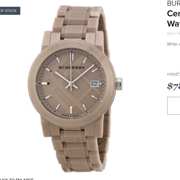 burberry ceramic watch