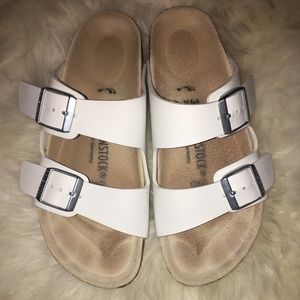 White Birkenstock Sandals