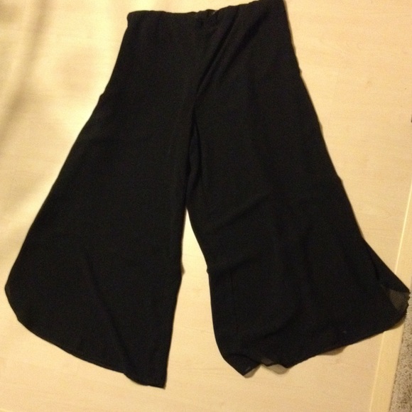 Black flowy dress pants