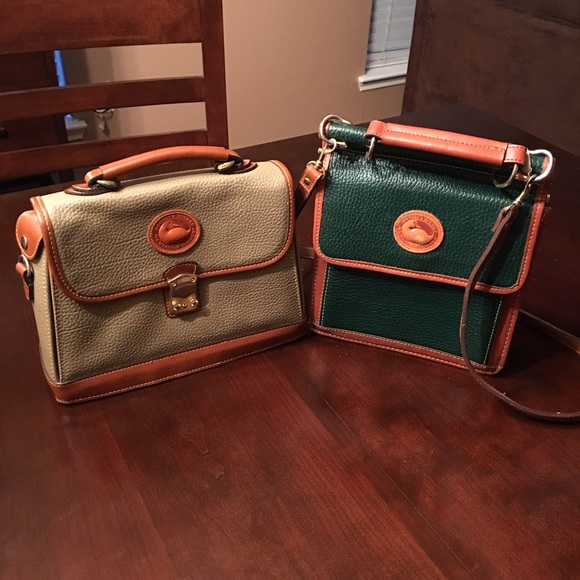 2 VINTAGE DOONEY & BOURKE CROSS-BODY & PURSE