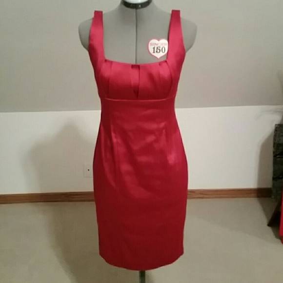Dark red Calvin Klein size 2 satin dress