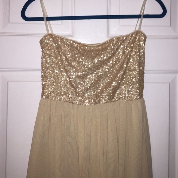 High-low sequin dress