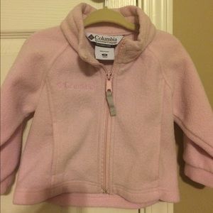 Infant girls size 18 months Columbia fleece jacket
