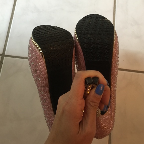 Pretty bling bling sparkly light pink heels 6 - Picture 3 of 4
