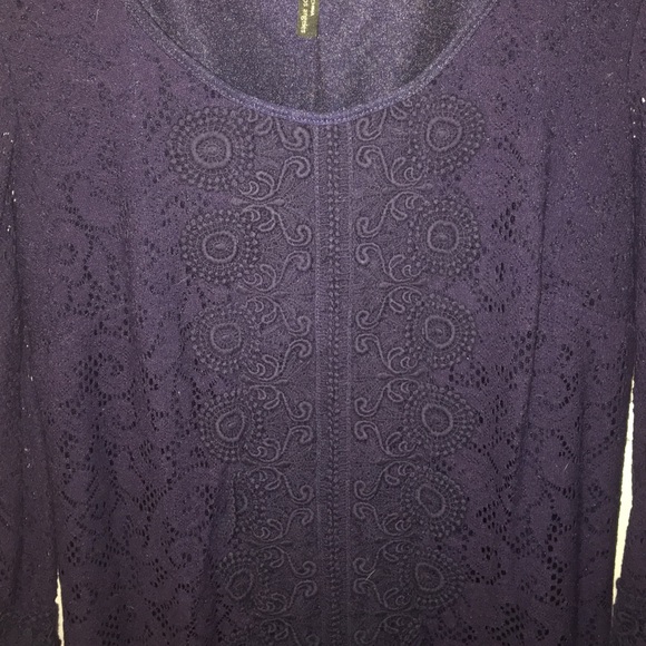 Purple shift dress