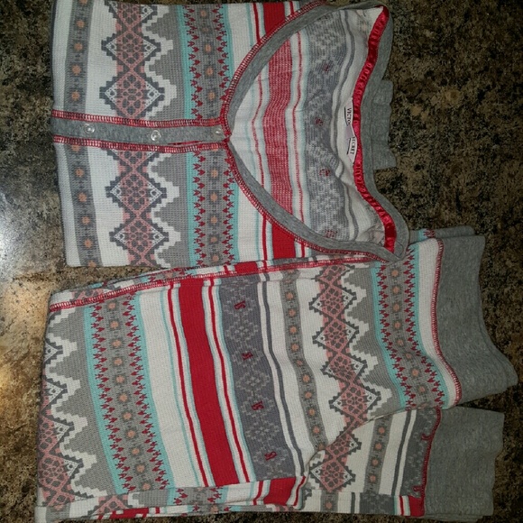 Victoria's Secret thermal PJ set.