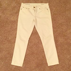 JCrew white skinny ankle jeans!!!