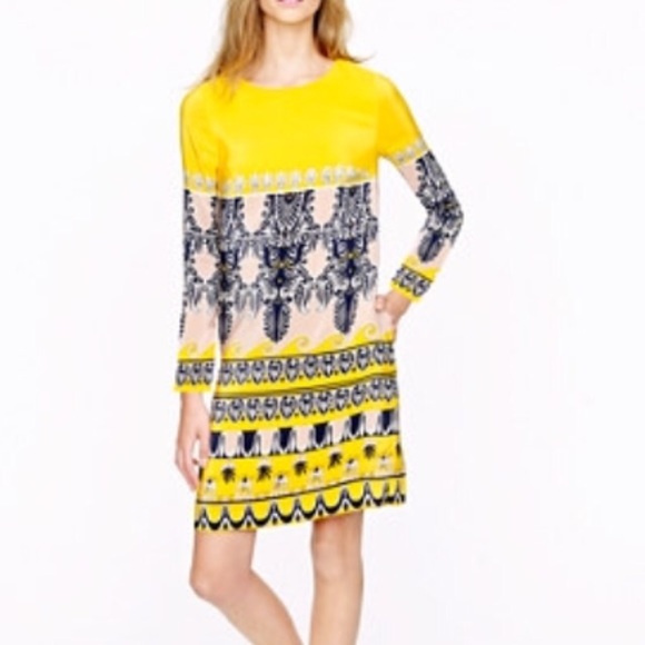 JCrew Jules silk dress