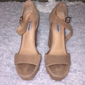 Presse Blush Steve Madden Suede Platform Sandals