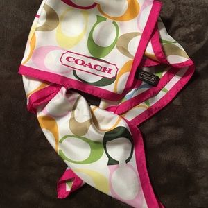 Coach X-Large Gorgeous Square Scarf 27 X 27 NWOT