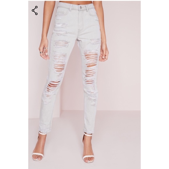 NWT Missguided High Rise Extreme Mom Jeans - Picture 5 of 6