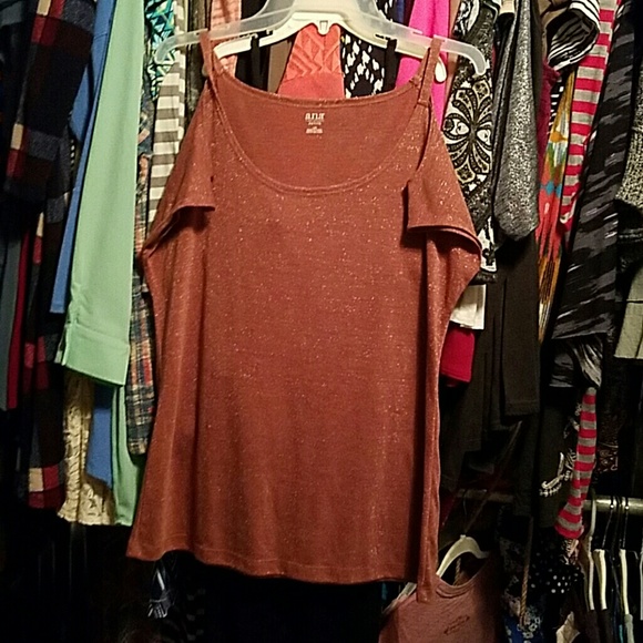 Large open shoulder top
