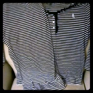 Ralph Lauren Navy & White Pinstripe Pjs sz xl