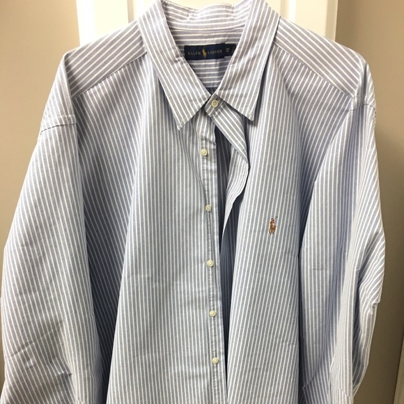 Ralph Lauren Blue Stripe Oxford