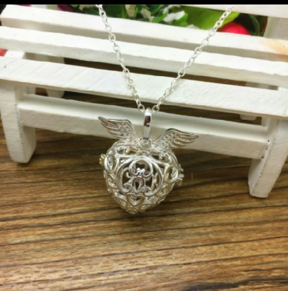 Silver Essential Oil Diffuser Necklace. New! - Picture 1 of 2