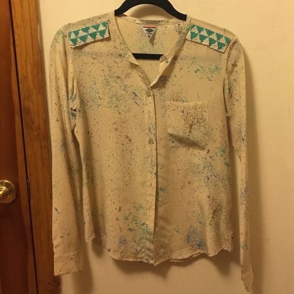 Silk beaded blouse