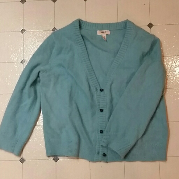 Baby blue Land's End angora sweater