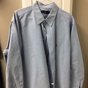 Ralph Lauren Blue solid Oxford
