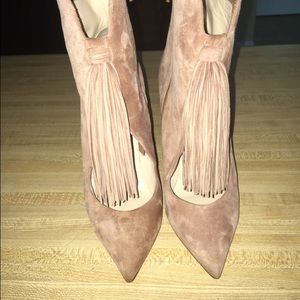 Christian louboutin fringed ottocarl ankle boots