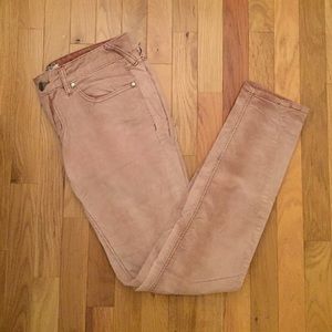 Free people dusty rose corduroy pants