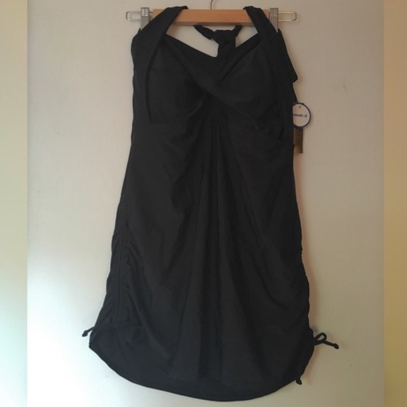 NWT plus size halter black swimsuit