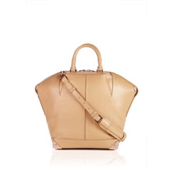 Alexander Wang tan Emile bag with rose gold NWT