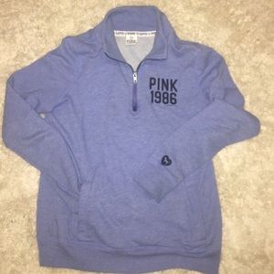 Pink- blue zip hoodie