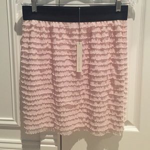 NWT LC Lauren Conrad Pink Ruffle Skirt