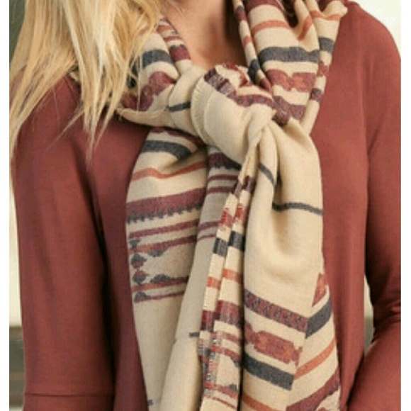 Cyber Monday Deal-> Cozy Blanket Scarf w/ Fringe - Picture 2 of 2