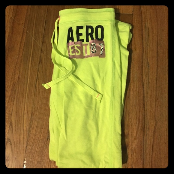 Aeropostale Bright Yellow Sweatpants