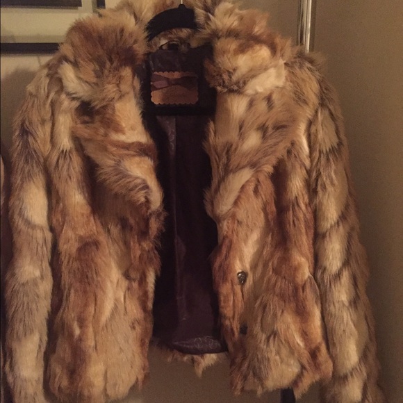 Guess faux fur coat